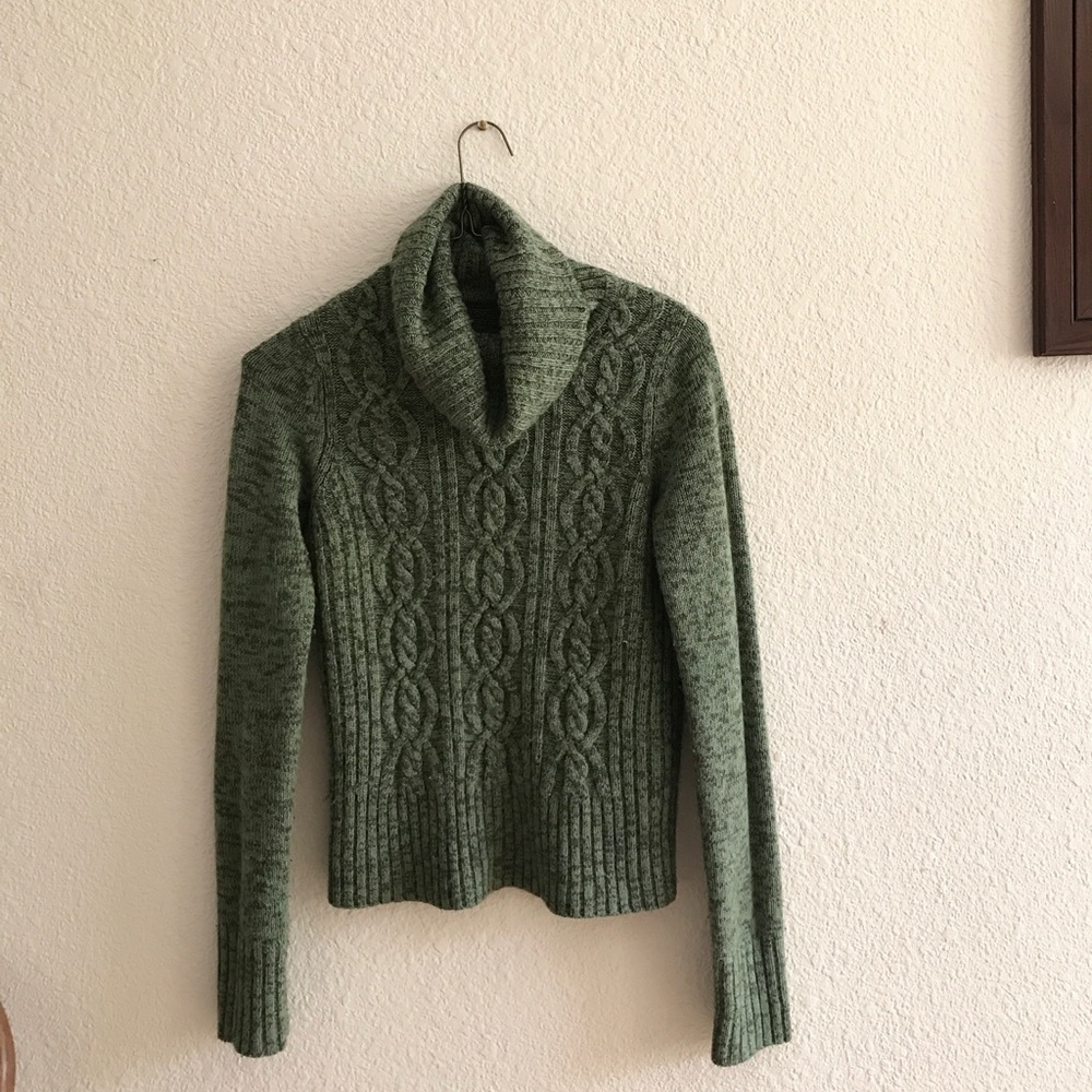 Grey/Green Knit Sweater